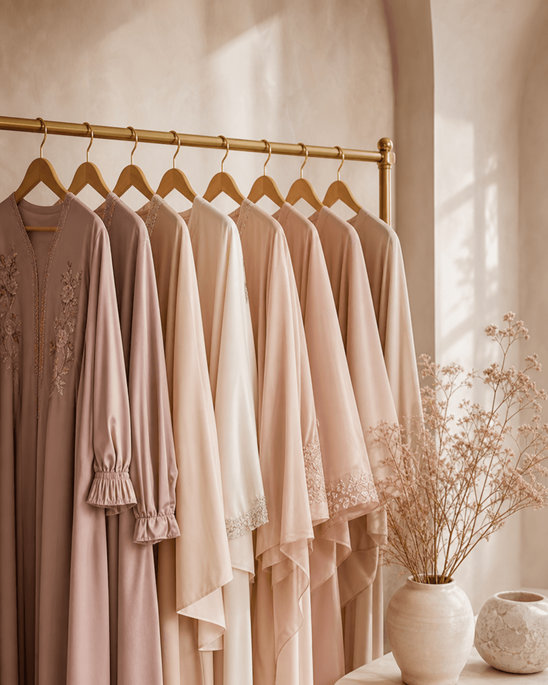 Curated Moosiva pieces displayed in a warm boutique setting